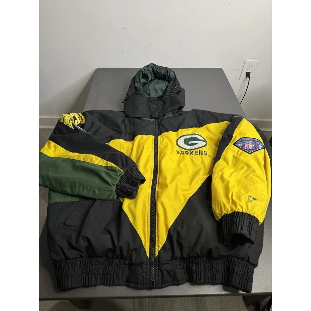Y2k Vintage Green Bay Packers Pro player 90s jacket - Picture 4 of 10